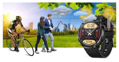 Smartwatch Gravity GT21-1+ Czarny Pasek Silikonowy Smartwatch Gravity GT21-1+ Czarny Pasek Silikonowy