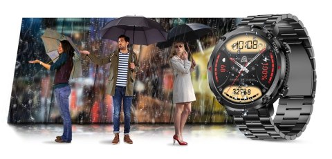 Smartwatch Gravity GT21-1+ Czarny Pasek Silikonowy Smartwatch Gravity GT21-1+ Czarny Pasek Silikonowy