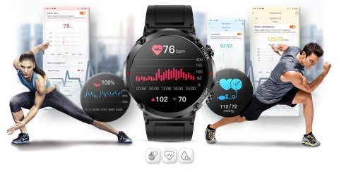 Smartwatch Gravity GT21-5 + Granatowy Pasek Silikonowy Smartwatch Gravity GT21-5 + Granatowy Pasek Silikonowy
