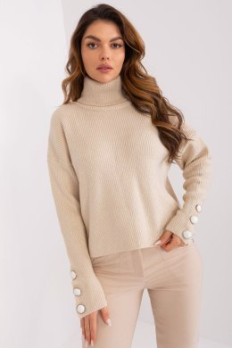 Golf Damski Model BA-SW-015.01P Light Beige - Badu - uniwersalny