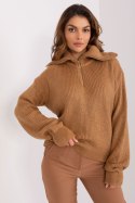 Golf Damski Model BA-SW-0374.35P Camel - Badu - uniwersalny Golf Damski Model BA-SW-0374.35P Camel - Badu - uniwersalny