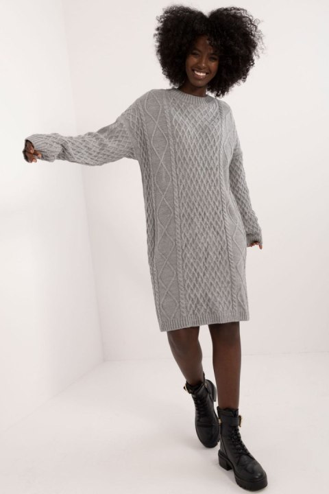 Sukienka Model BA-SK-0528.45 Grey - Badu - uniwersalny Sukienka Model BA-SK-0528.45 Grey - Badu - uniwersalny