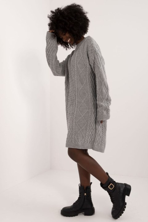 Sukienka Model BA-SK-0528.45 Grey - Badu - uniwersalny Sukienka Model BA-SK-0528.45 Grey - Badu - uniwersalny