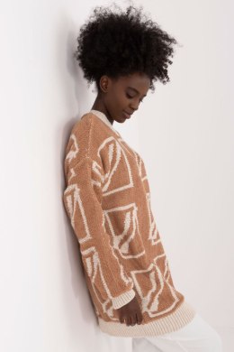 Sweter Damski Model BA-SW-0277.02 Camel - Badu - uniwersalny