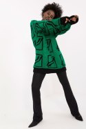 Sweter Damski Model BA-SW-0277.02 Green - Badu - uniwersalny Sweter Damski Model BA-SW-0277.02 Green - Badu - uniwersalny