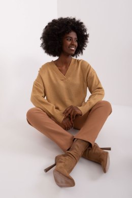 Sweter Damski Model BA-SW-0577.02P Camel - Badu - uniwersalny
