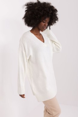 Sweter Damski Model BA-SW-0577.36X Ecru - Badu - uniwersalny
