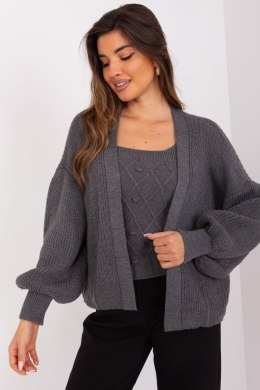 Sweter Komplet Model BA-KMPL-8019.20 Dark Grey - Badu - uniwersalny