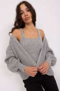 Sweter Komplet Model BA-KMPL-8019.20 Grey - Badu - uniwersalny Sweter Komplet Model BA-KMPL-8019.20 Grey - Badu - uniwersalny