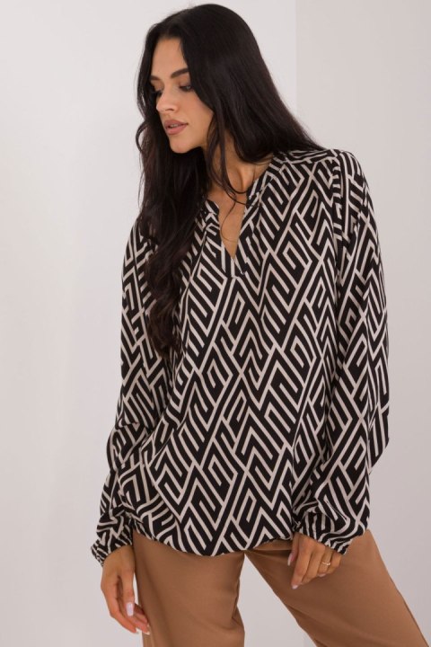Bluzka Model D73771M11186B Black/Beige - Sublevel - XXL Bluzka Model D73771M11186B Black/Beige - Sublevel - XXL