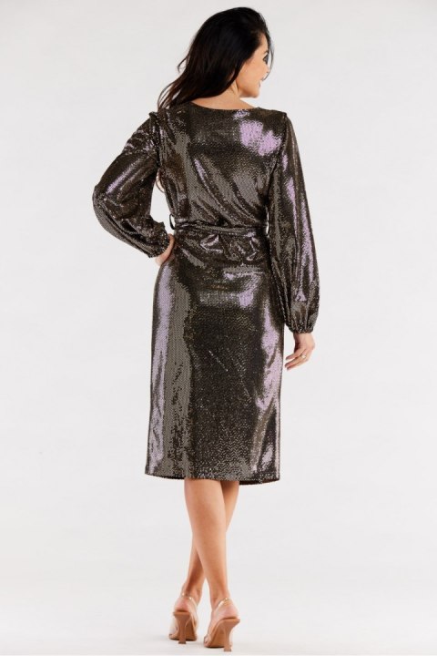 Sukienka Model A564 Gold Dots - awama - s Sukienka Model A564 Gold Dots - awama - s