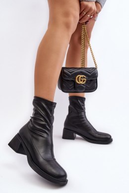 Botki Model Aphroteia 23BT35-6449 Black Skóra - Step in style Hurtownia odzieży on-line, moda damska, bielizna i obuwie dla kobi