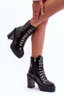 Botki Model Ikeshia 15661 Black - Step in style - 40 Botki Model Ikeshia 15661 Black - Step in style - 40