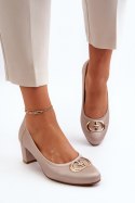 Czółenka Model Aeliris 58254 Beige - Step in style - 38 Czółenka Model Aeliris 58254 Beige - Step in style - 38