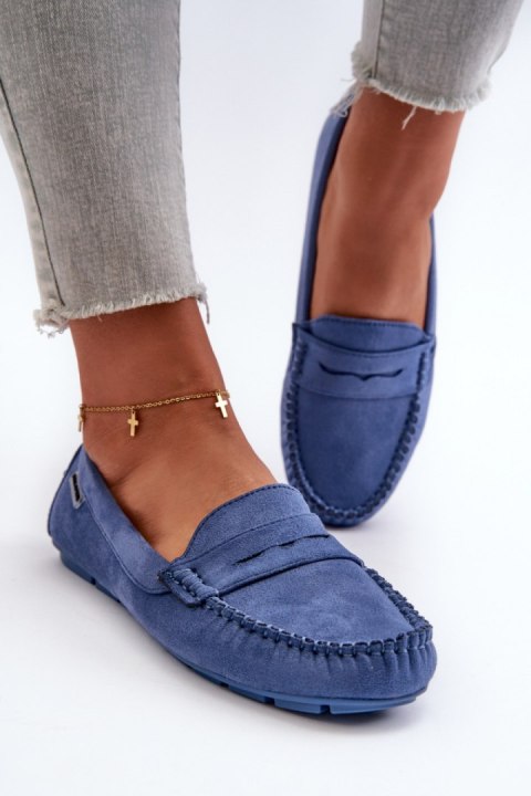 Mokasyny Model Rerceria HH712-47/HH712D-47 Blue - Step in style - 40 Mokasyny Model Rerceria HH712-47/HH712D-47 Blue - Step in style - 40