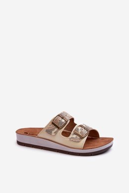 Sandał Klapki Model Inblu CP000045 Gold - Step in style - 40