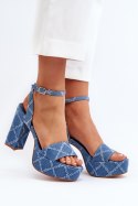 Sandały Model Acrana JA-49 Blue - Step in style - 40 Sandały Model Acrana JA-49 Blue - Step in style - 40
