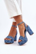Sandały Model Acrana JA-49 Blue - Step in style - 40 Sandały Model Acrana JA-49 Blue - Step in style - 40