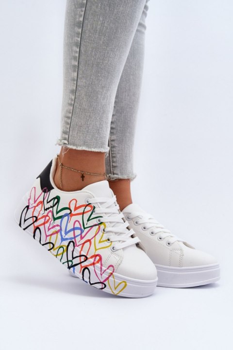 Buty Sportowe Model Claral LA263P White - Step in style - 38 Buty Sportowe Model Claral LA263P White - Step in style - 38