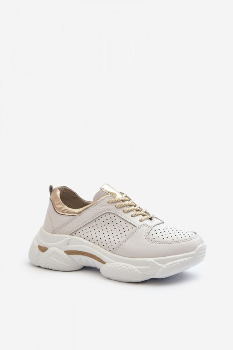 Buty Sportowe Model Dzumati 22PB32-4646 WHite/Gold - Step in style - 40 Buty Sportowe Model Dzumati 22PB32-4646 WHite/Gold - Step in style - 40