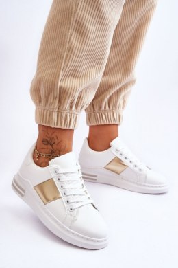 Buty Sportowe Model Follow Me 2256 White/Gold - Step in style - 37