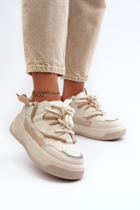 Buty Sportowe Model Moariella VL232P Beige - Step in style - 38