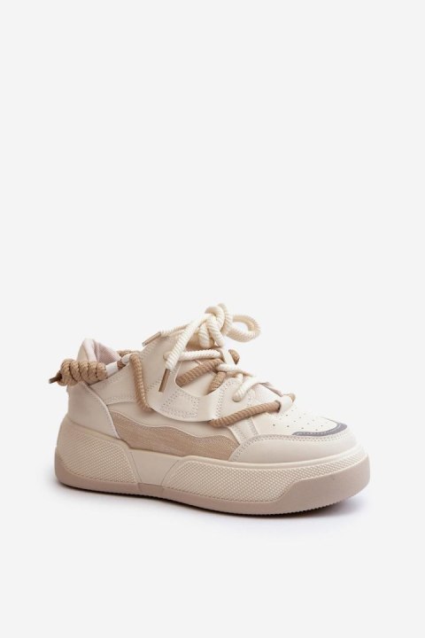 Buty Sportowe Model Moariella VL232P Beige - Step in style - 38 Buty Sportowe Model Moariella VL232P Beige - Step in style - 38