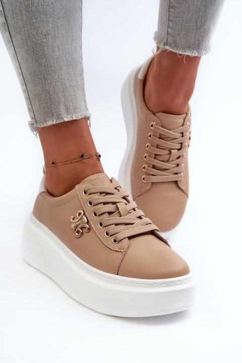 Buty Sportowe Model Pernalia Y138-63 Brown - Step in style - 36 Buty Sportowe Model Pernalia Y138-63 Brown - Step in style - 36