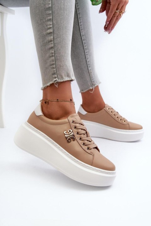 Buty Sportowe Model Pernalia Y138-63 Brown - Step in style - 41 Buty Sportowe Model Pernalia Y138-63 Brown - Step in style - 41