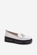 Mokasyny Model Assetnima 24PB18-7176 White - Step in style - 36 Mokasyny Model Assetnima 24PB18-7176 White - Step in style - 36