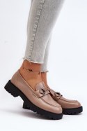 Mokasyny Model Ledda 62120 Beige - Step in style - 37 Mokasyny Model Ledda 62120 Beige - Step in style - 37