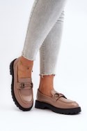 Mokasyny Model Ledda 62120 Beige - Step in style - 39 Mokasyny Model Ledda 62120 Beige - Step in style - 39