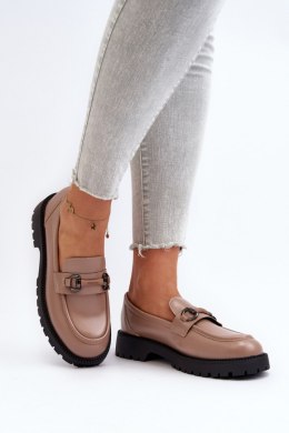 Mokasyny Model Ledda 62120 Beige - Step in style - 40