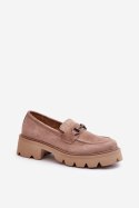Mokasyny Model Neloria 7888 Beige - Step in style - 40 Mokasyny Model Neloria 7888 Beige - Step in style - 40