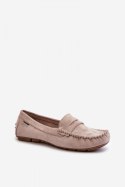 Mokasyny Model Rerceria HH712-39/HH712D-39 Beige - Step in style - 40