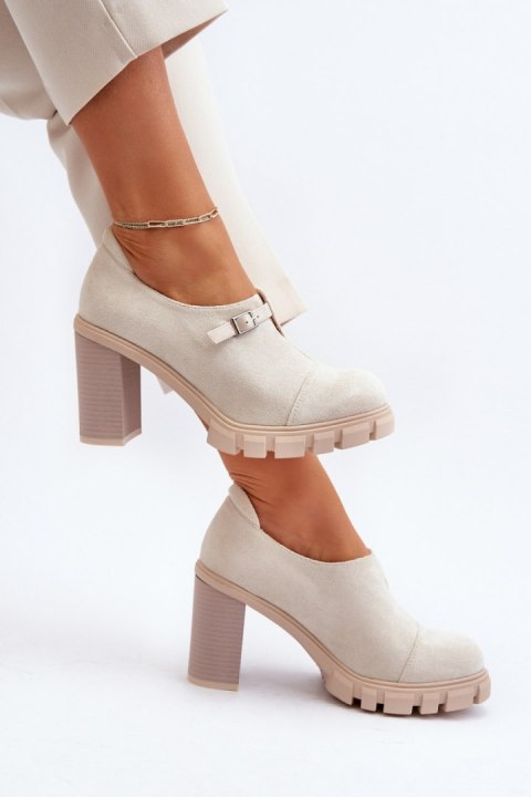 Półbuty Model Tauina ASA218-7 Beige - Step in style - 37