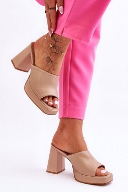 Sandał Klapki Model Livesa M051 Beieg - Step in style - 39