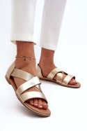 Sandały Model Apulia 21SD35-3882 Gold - Step in style - 36 Sandały Model Apulia 21SD35-3882 Gold - Step in style - 36