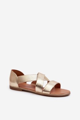 Sandały Model Apulia 21SD35-3882 Gold - Step in style - 36