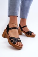 Sandały Model Assames 24SD98-6758 Black - Step in style - 37 Sandały Model Assames 24SD98-6758 Black - Step in style - 37