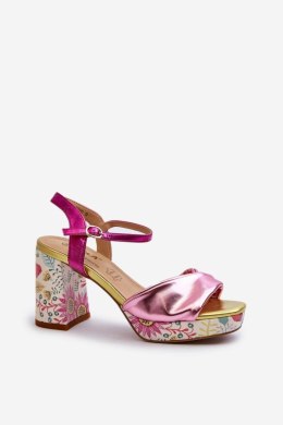 Sandały Model DA CR980 Pink - Step in style - 36