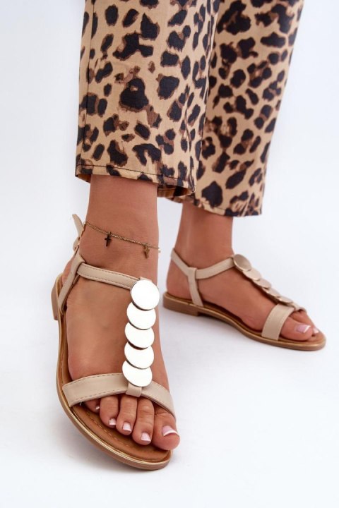 Sandały Model Jeritellia CK281P Beige - Step in style - 38 Sandały Model Jeritellia CK281P Beige - Step in style - 38