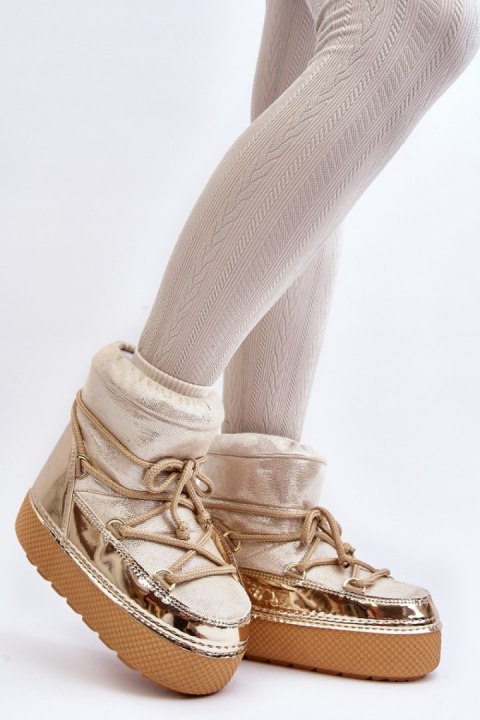 Śniegowce Model Toolsa NB616 Gold - Step in style - 41/42