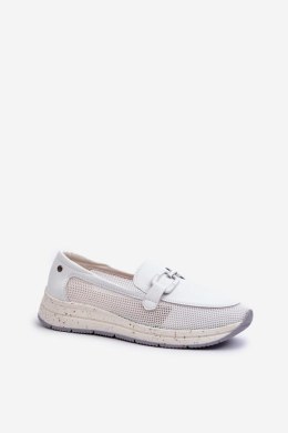 Mokasyny Model DA TW210 White - Step in style - 37