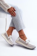Mokasyny Model DA TW210 White - Step in style - 37 Mokasyny Model DA TW210 White - Step in style - 37