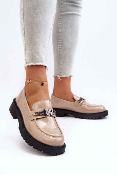 Mokasyny Model Ezoma 62121 Beige - Step in style - 38 Mokasyny Model Ezoma 62121 Beige - Step in style - 38