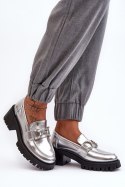 Półbuty Model Lemmitty 2646-5 Silver - Step in style - 37 Półbuty Model Lemmitty 2646-5 Silver - Step in style - 37