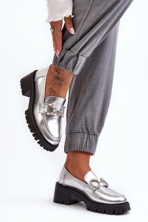 Półbuty Model Lemmitty 2646-5 Silver - Step in style - 38