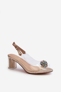 Sandały Model DA MR38-454 Gold - Step in style - 37
