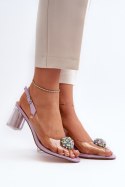 Sandały Model DA MR38-454 Violet - Step in style - 37 Sandały Model DA MR38-454 Violet - Step in style - 37